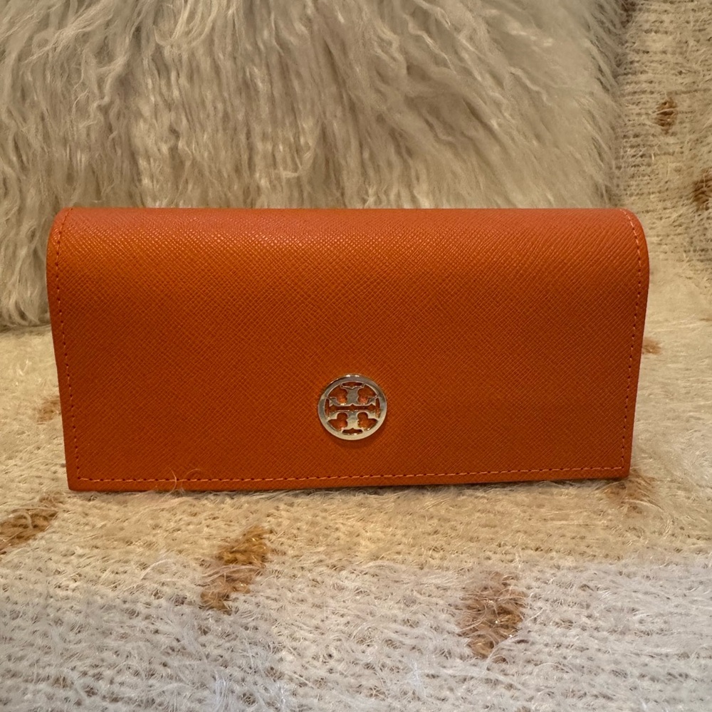 Tory Burch Bright Orange Sunglass Case